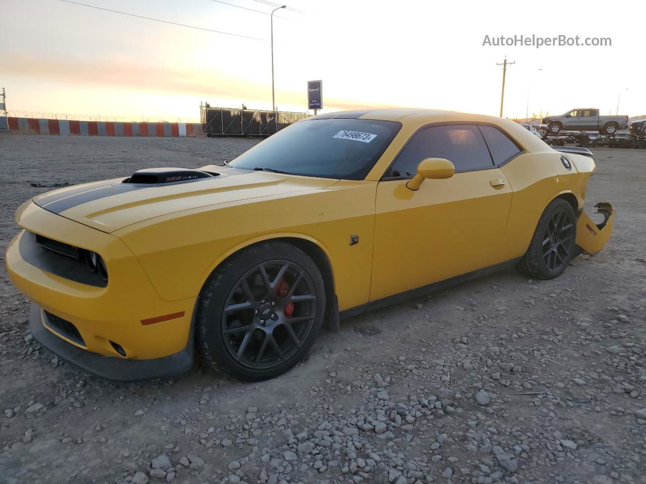 2018 Dodge Challenger R/t 392 Yellow vin: 2C3CDZFJ7JH168936