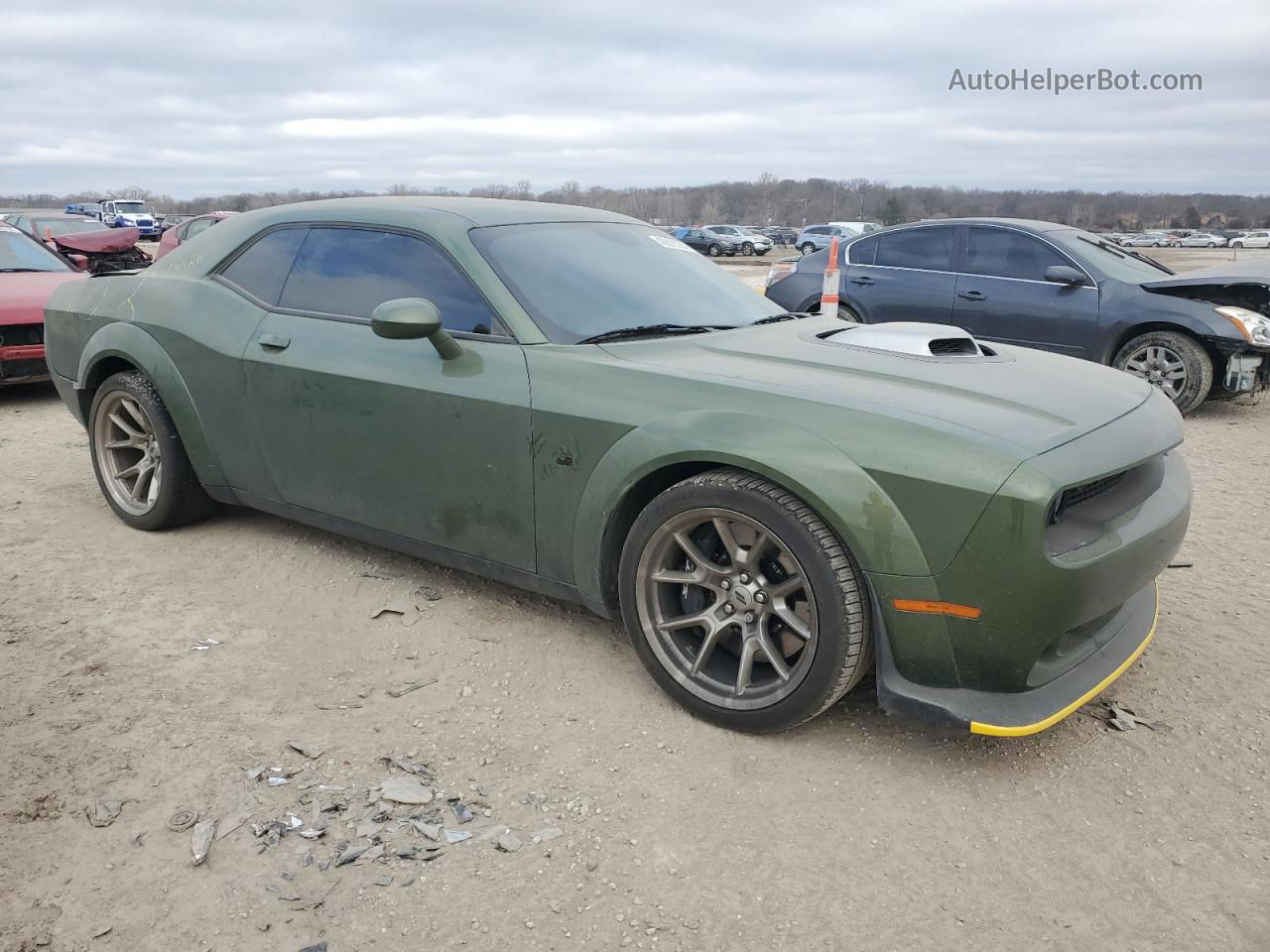 2023 Dodge Challenger R/t Scat Pack Green vin: 2C3CDZFJ7PH525928