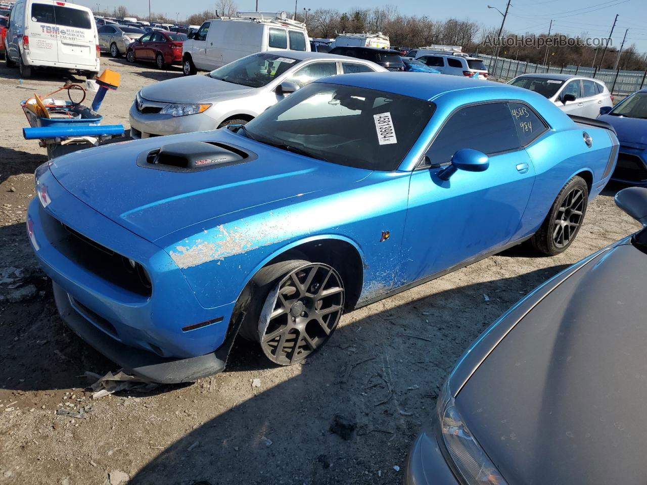 2016 Dodge Challenger R/t Scat Pack Синий vin: 2C3CDZFJ8GH106731