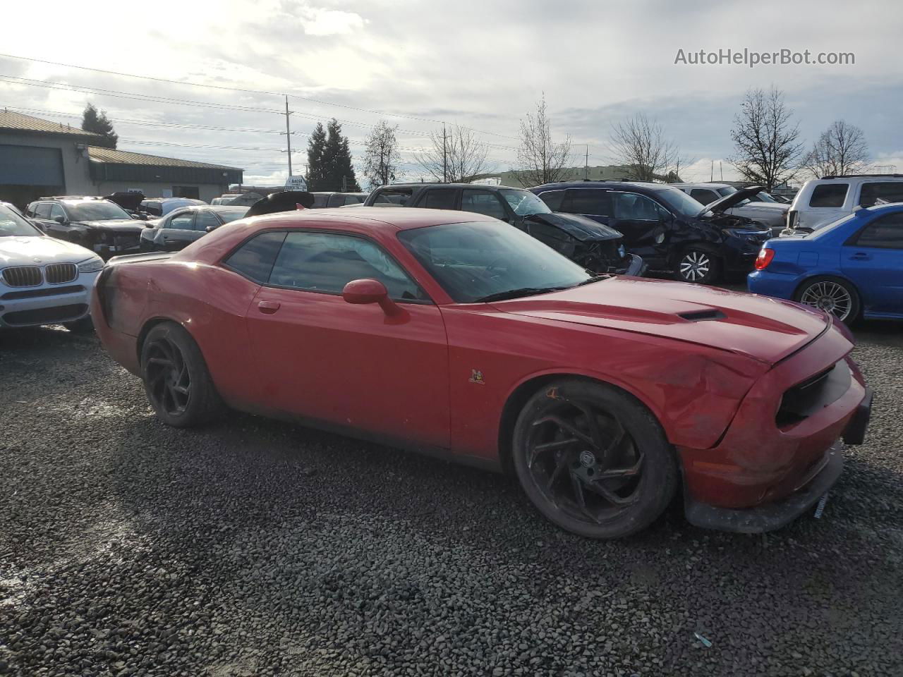 2016 Dodge Challenger R/t Scat Pack Красный vin: 2C3CDZFJ8GH137445