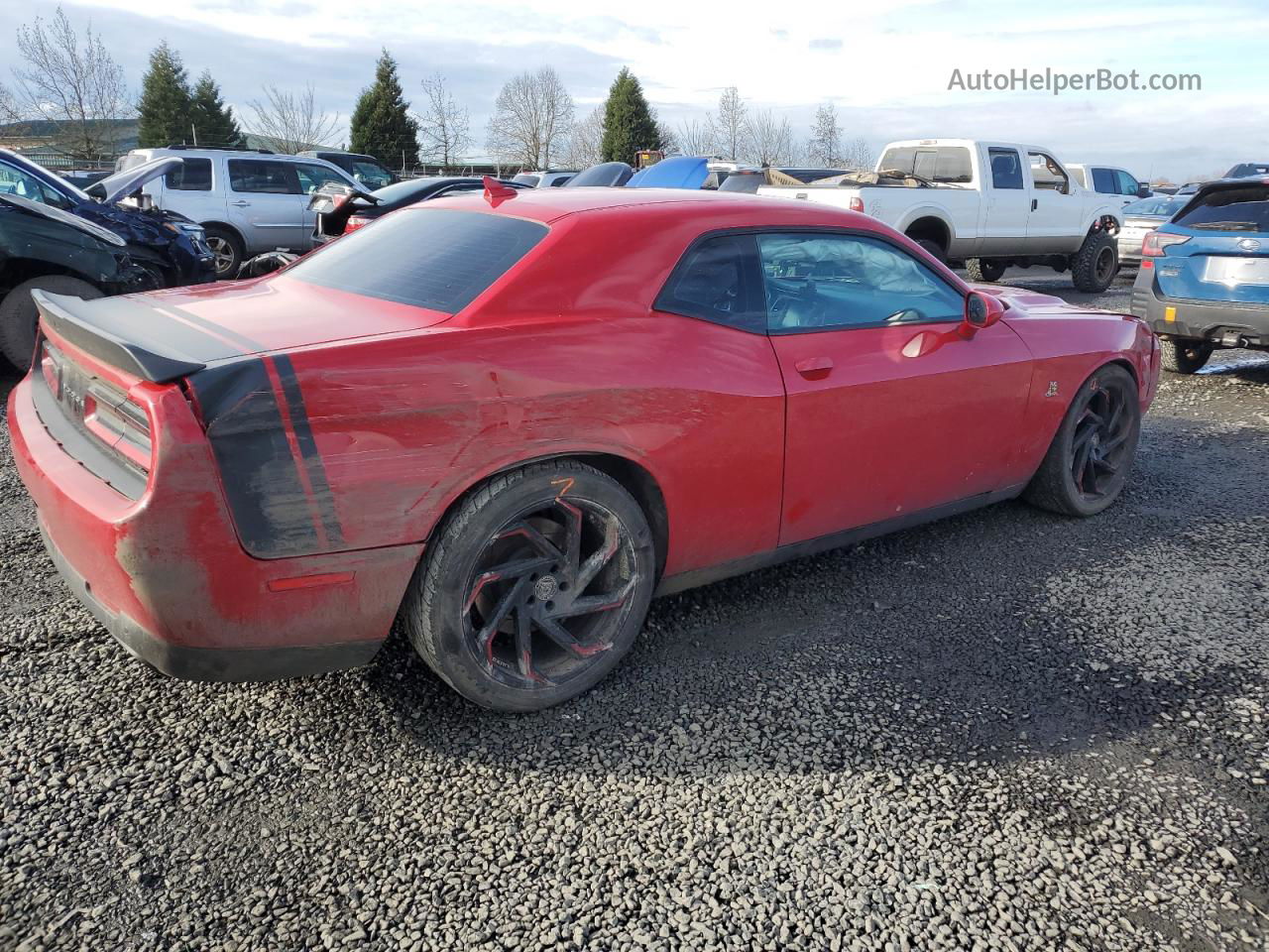 2016 Dodge Challenger R/t Scat Pack Red vin: 2C3CDZFJ8GH137445