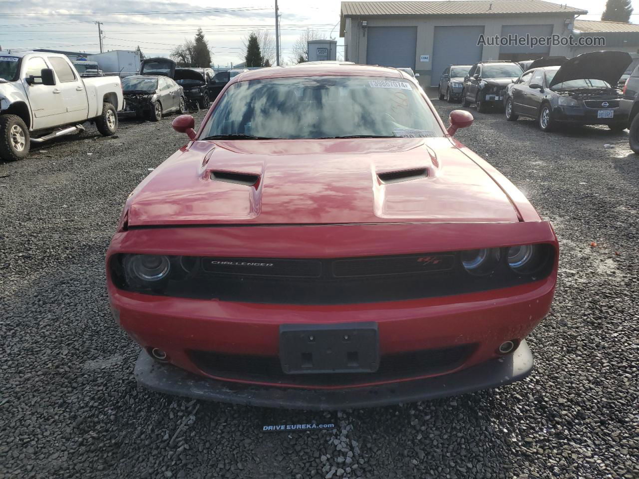 2016 Dodge Challenger R/t Scat Pack Red vin: 2C3CDZFJ8GH137445