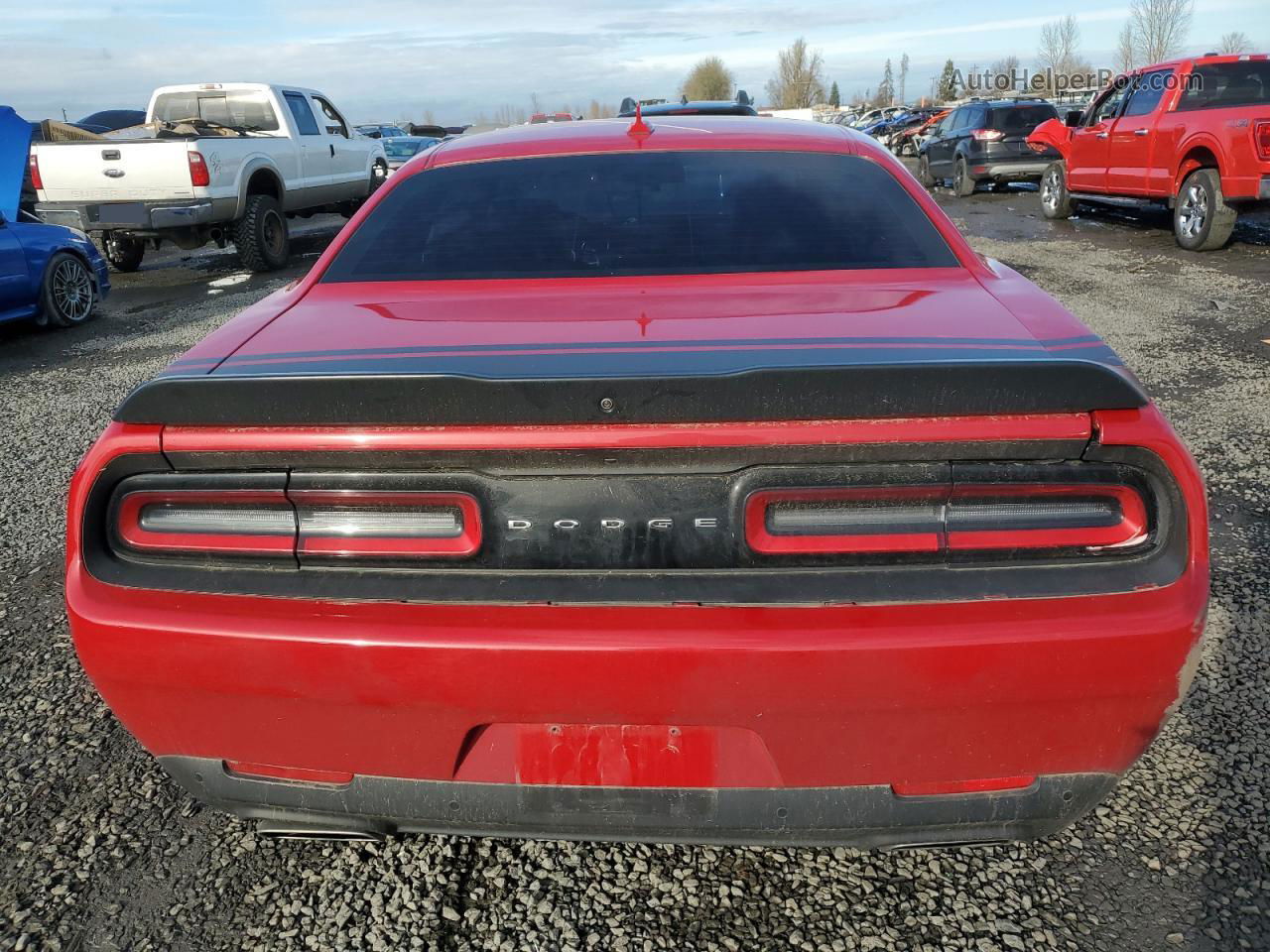 2016 Dodge Challenger R/t Scat Pack Red vin: 2C3CDZFJ8GH137445