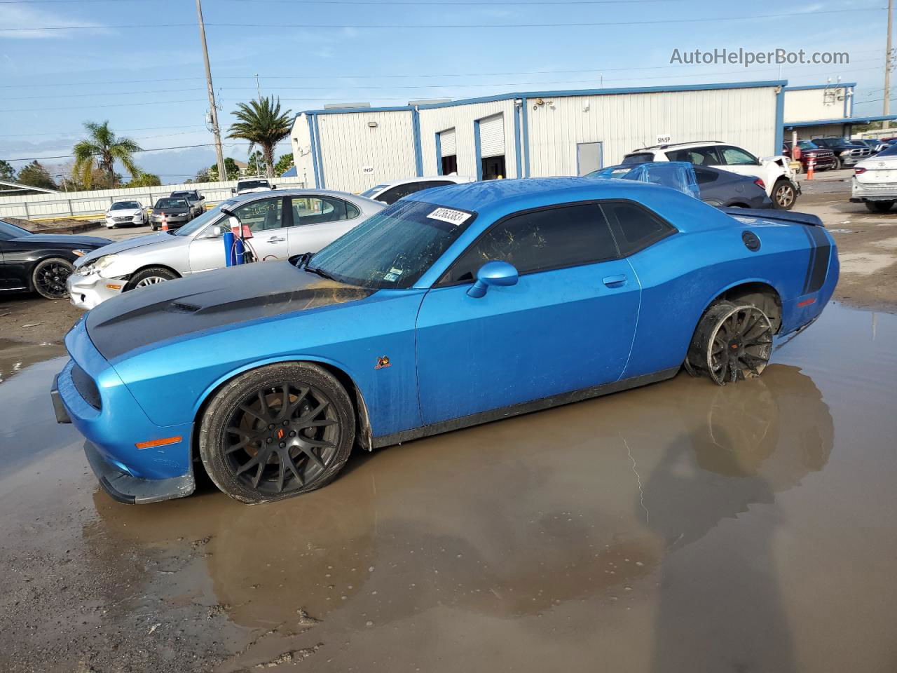 2016 Dodge Challenger R/t Scat Pack Blue vin: 2C3CDZFJ8GH153127