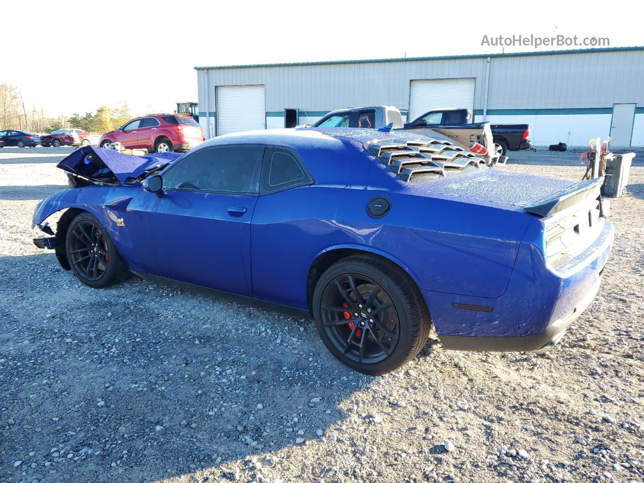 2022 Dodge Challenger R/t Scat Pack Синий vin: 2C3CDZFJ8NH218362