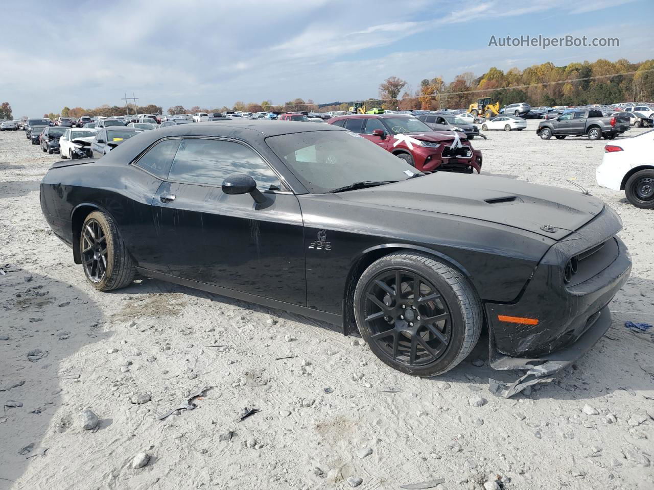 2015 Dodge Challenger R/t Scat Pack Черный vin: 2C3CDZFJ9FH708598