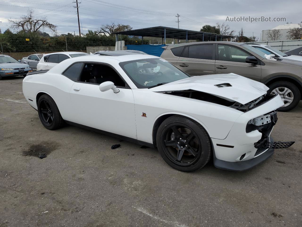 2016 Dodge Challenger R/t Scat Pack White vin: 2C3CDZFJ9GH289122