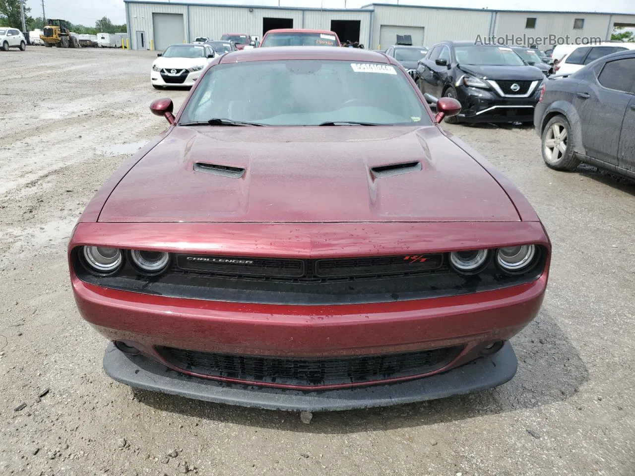 2018 Dodge Challenger R/t 392 Темно-бордовый vin: 2C3CDZFJ9JH294988