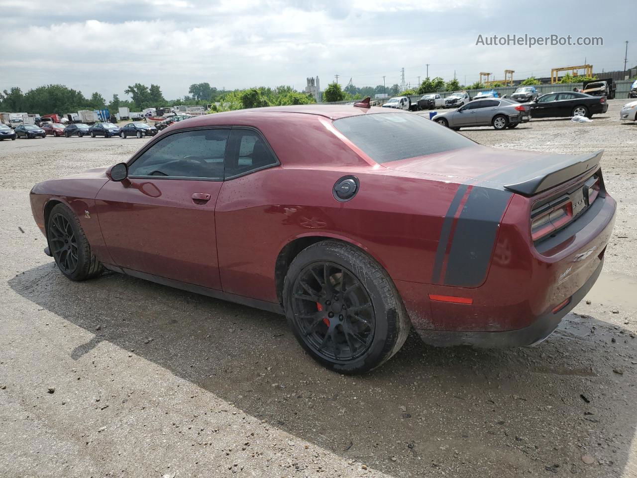 2018 Dodge Challenger R/t 392 Темно-бордовый vin: 2C3CDZFJ9JH294988