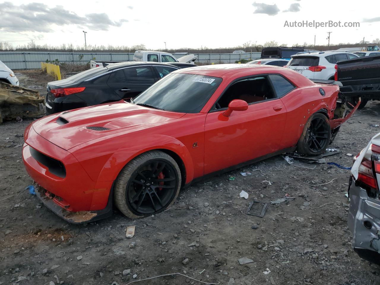 2022 Dodge Challenger R/t Scat Pack Красный vin: 2C3CDZFJ9NH101454