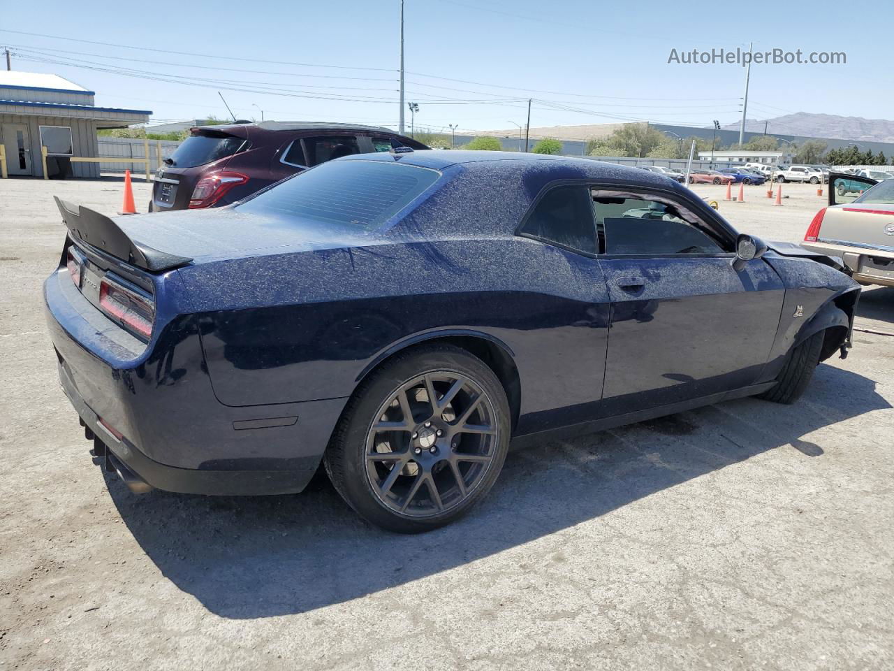 2016 Dodge Challenger R/t Scat Pack Blue vin: 2C3CDZFJXGH100414