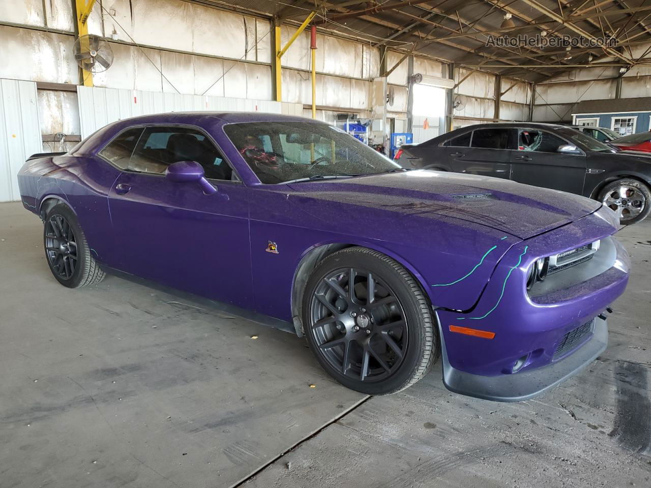 2016 Dodge Challenger R/t Scat Pack Purple vin: 2C3CDZFJXGH195699