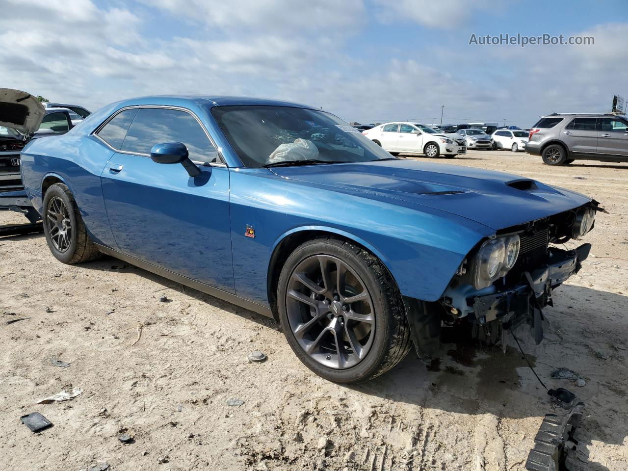 2023 Dodge Challenger R/t Scat Pack Синий vin: 2C3CDZFJXPH526538