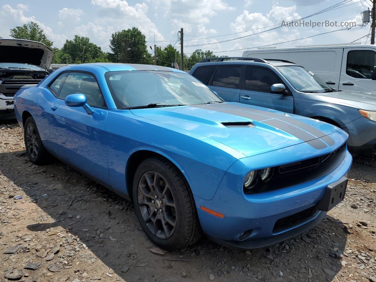 2018 Dodge Challenger Gt Blue vin: 2C3CDZGG0JH311762
