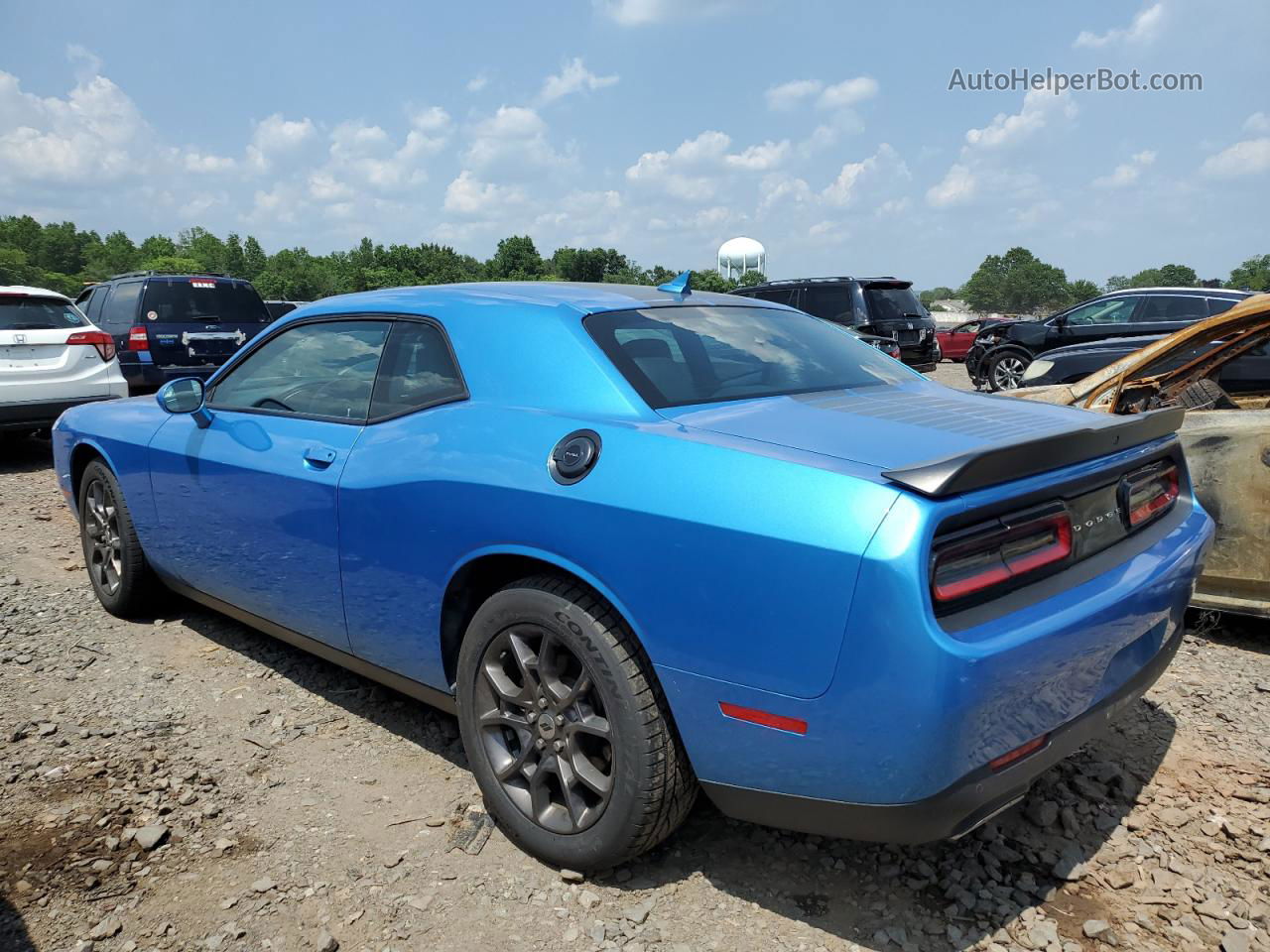 2018 Dodge Challenger Gt Синий vin: 2C3CDZGG0JH311762