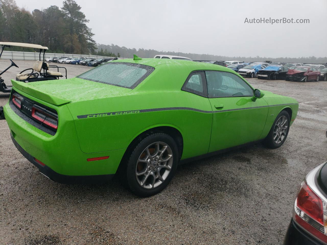 2017 Dodge Challenger Gt Green vin: 2C3CDZGG1HH595025