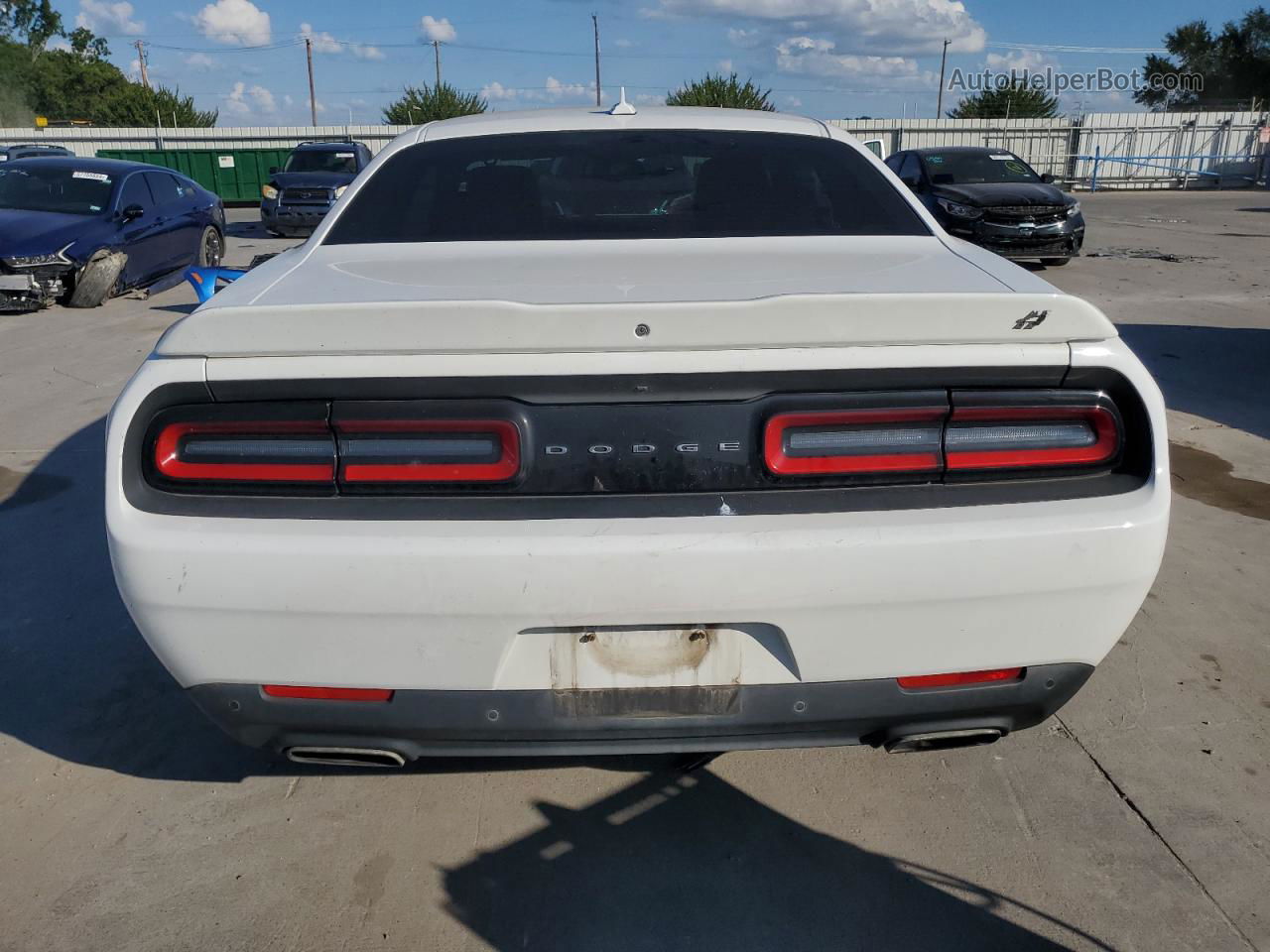 2018 Dodge Challenger Gt White vin: 2C3CDZGG1JH184116