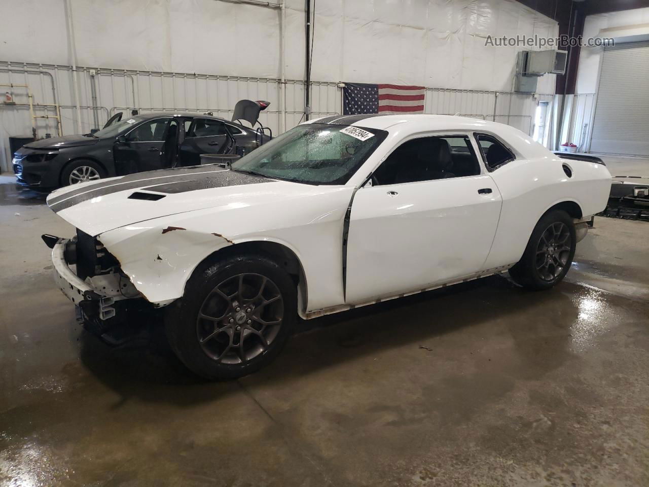 2018 Dodge Challenger Gt White vin: 2C3CDZGG1JH205529