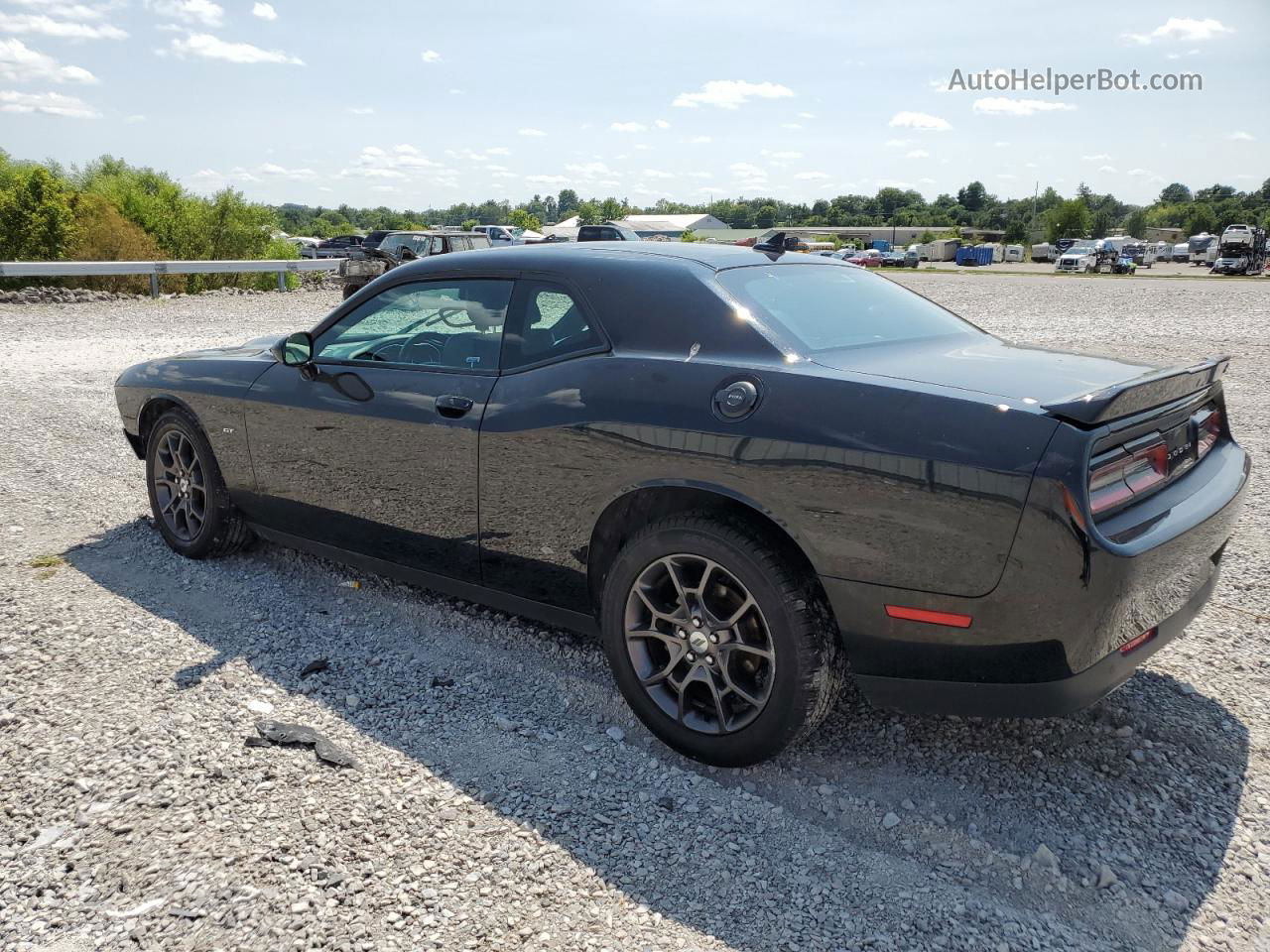 2018 Dodge Challenger Gt Черный vin: 2C3CDZGG2JH205362