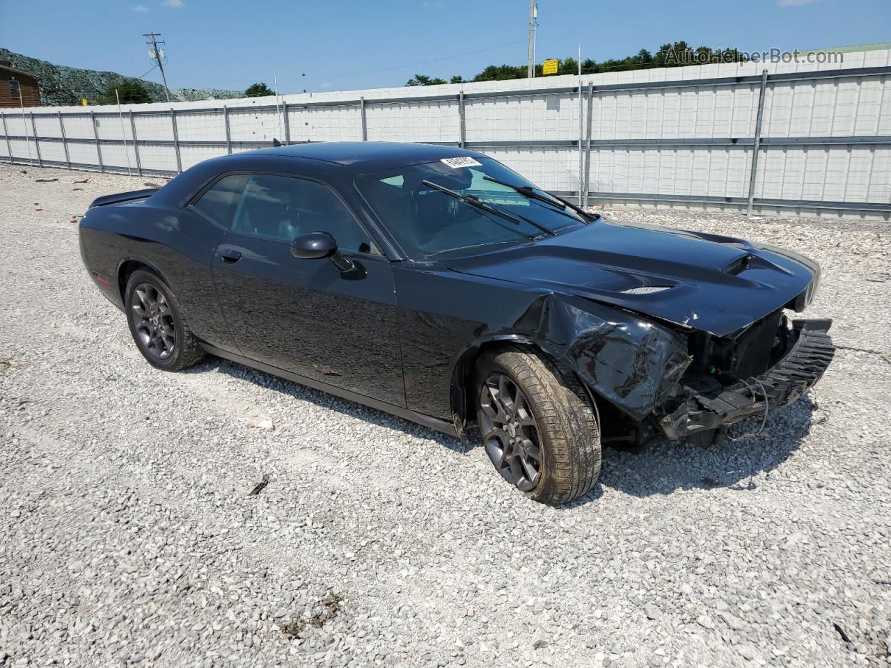 2018 Dodge Challenger Gt Черный vin: 2C3CDZGG2JH205362