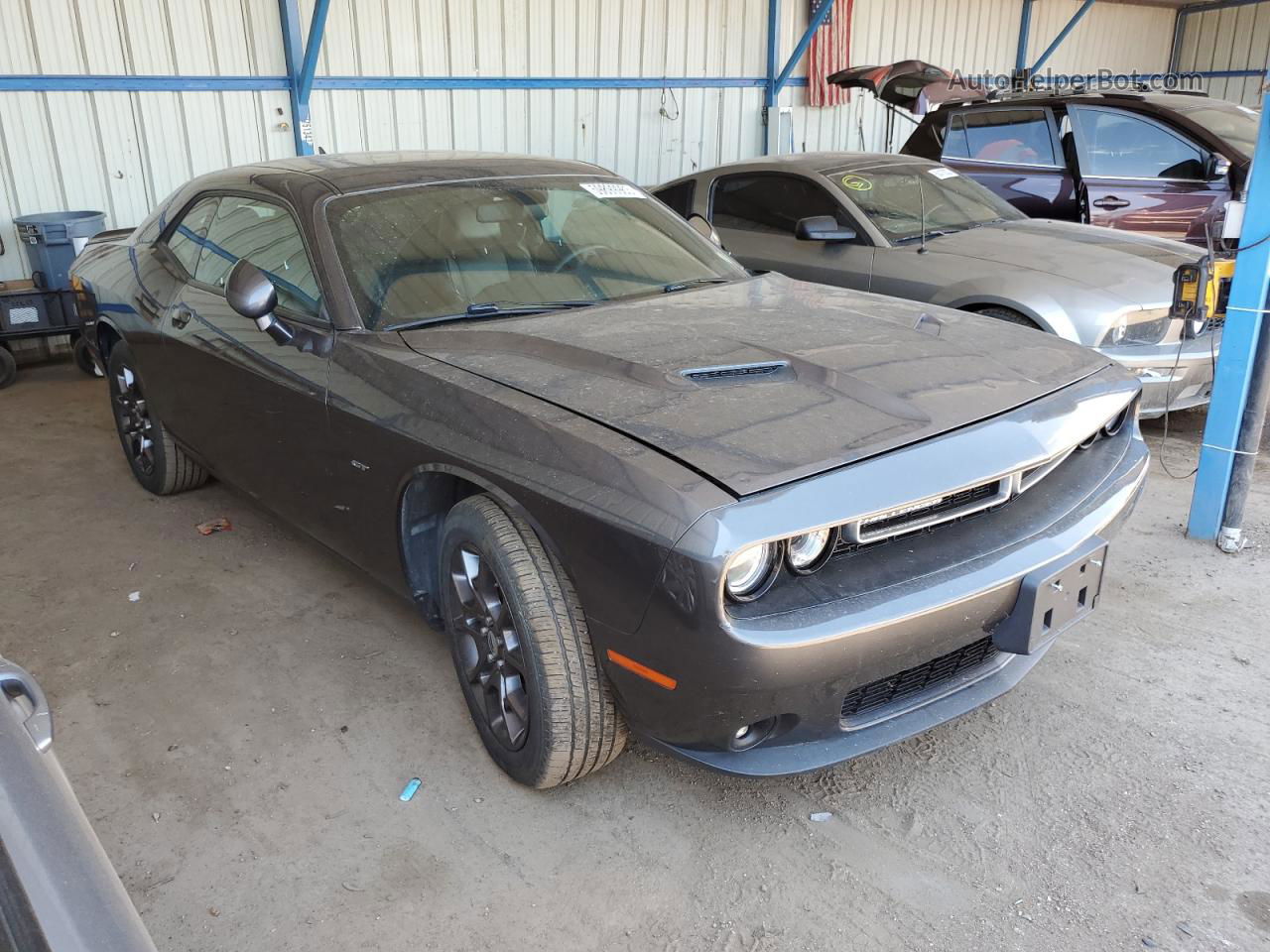 2018 Dodge Challenger Gt Угольный vin: 2C3CDZGG2JH256800