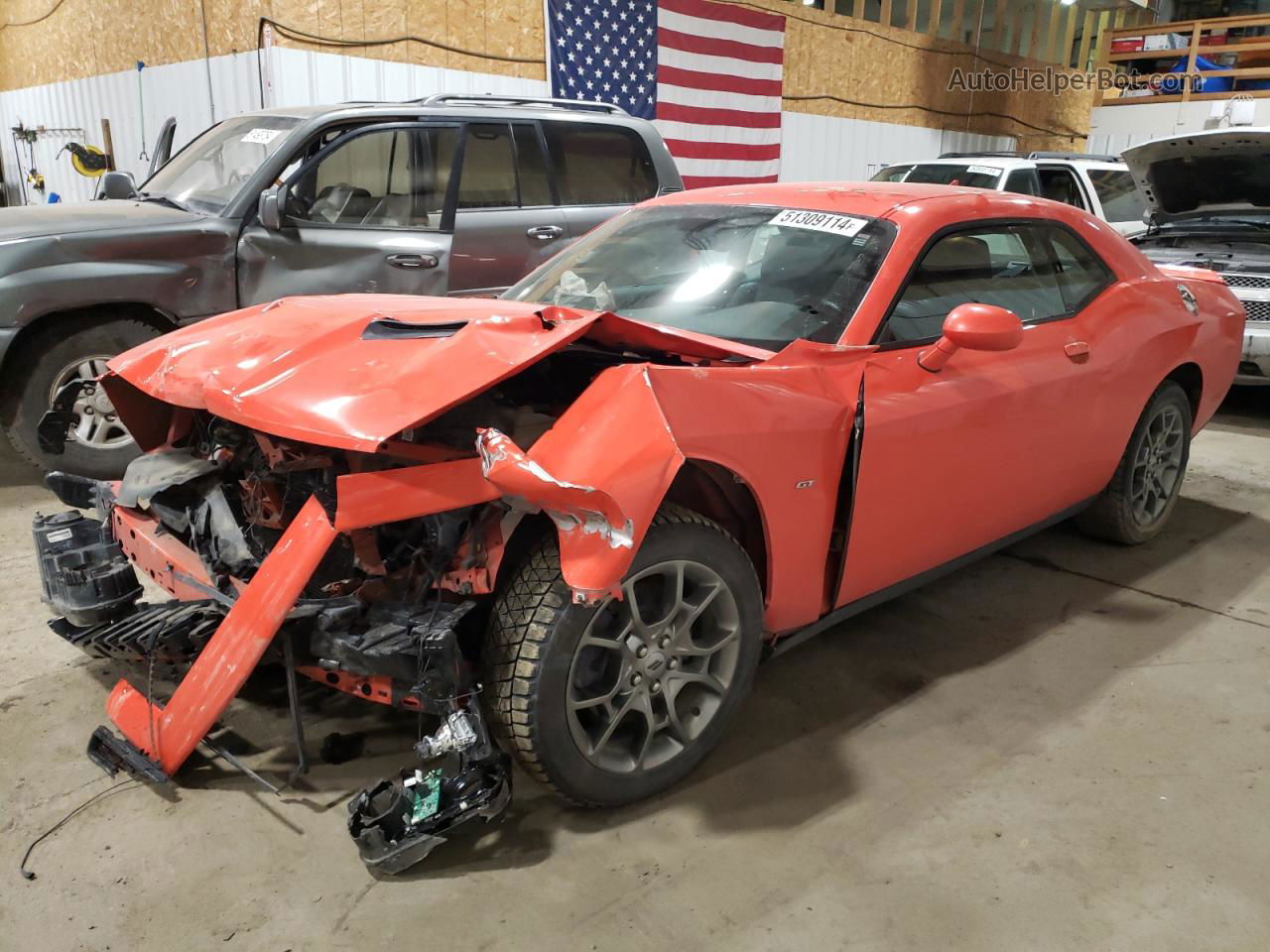 2018 Dodge Challenger Gt Orange vin: 2C3CDZGG3JH144541