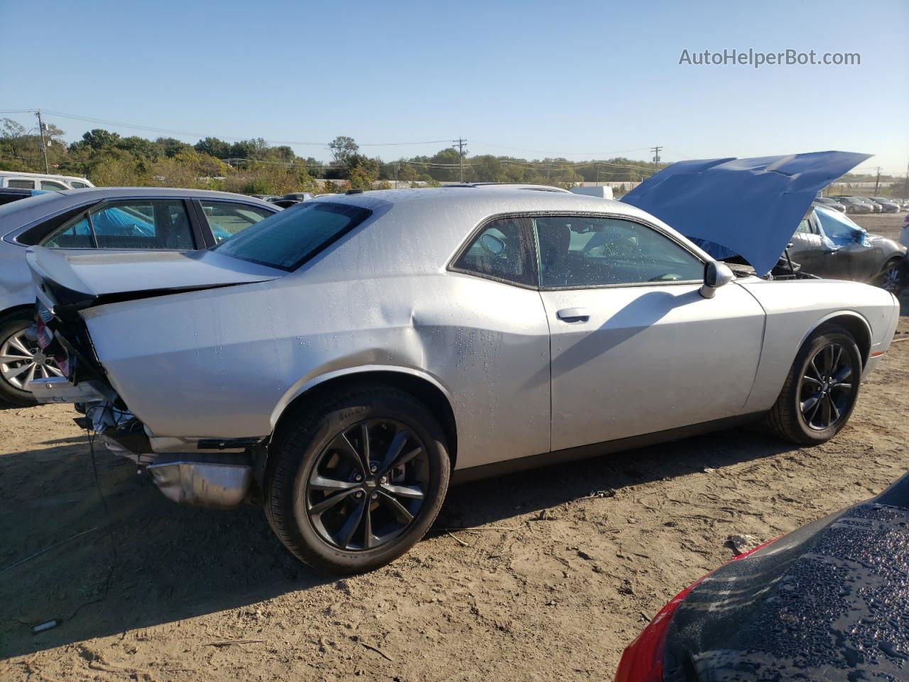 2022 Dodge Challenger Sxt Silver vin: 2C3CDZGG3NH144884