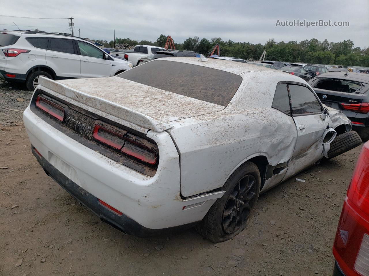 2017 Dodge Challenger Gt Белый vin: 2C3CDZGG4HH556137