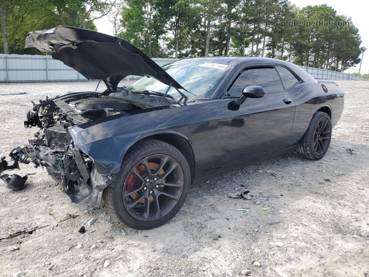 2017 Dodge Challenger Gt Black vin: 2C3CDZGG4HH595004