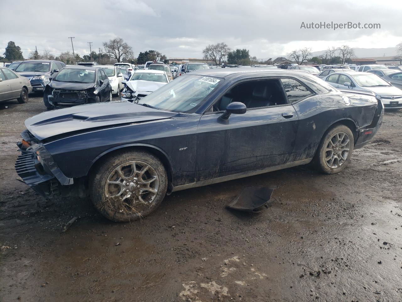 2017 Dodge Challenger Gt Черный vin: 2C3CDZGG4HH605045