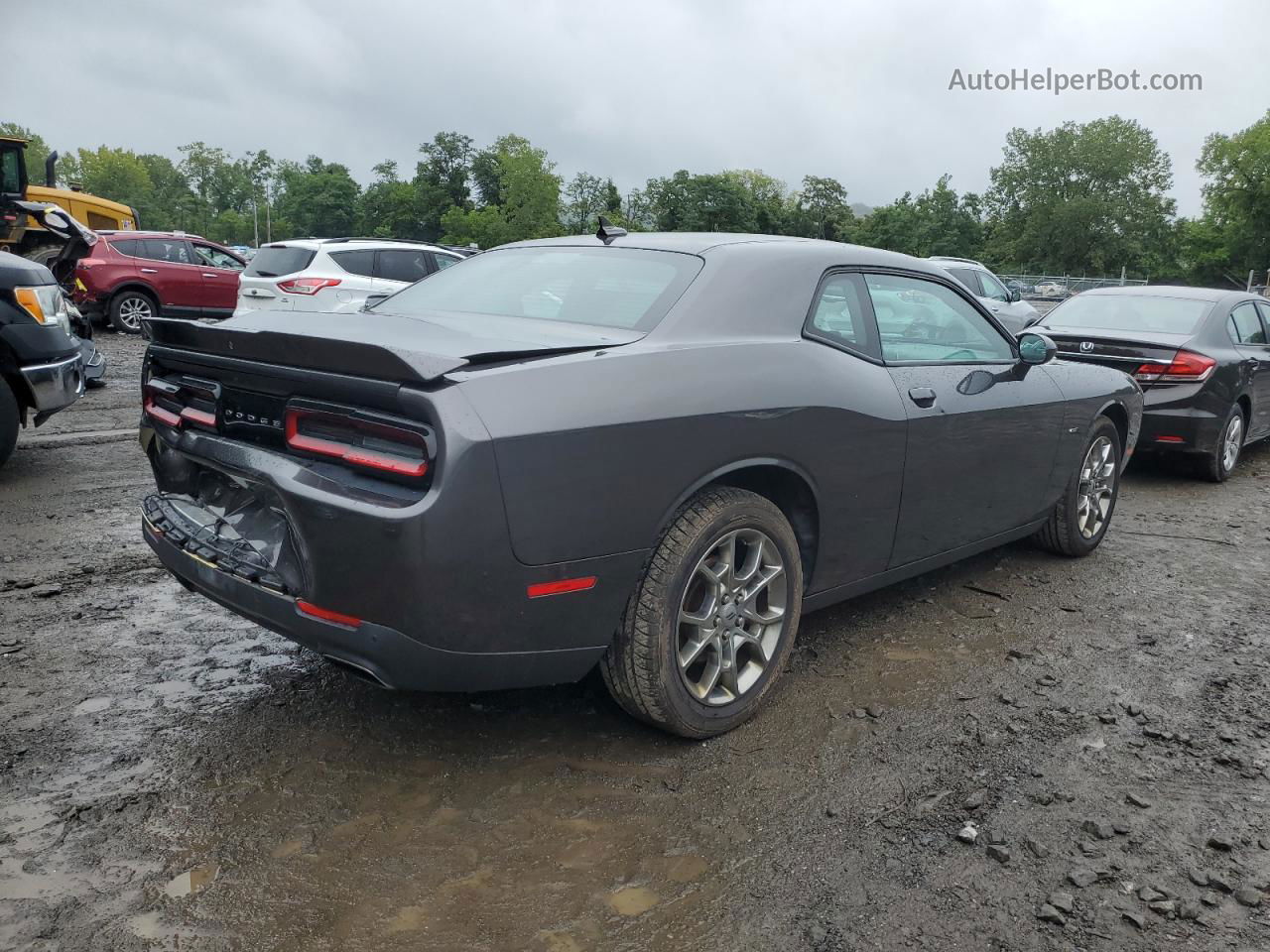 2017 Dodge Challenger Gt Gray vin: 2C3CDZGG5HH601683