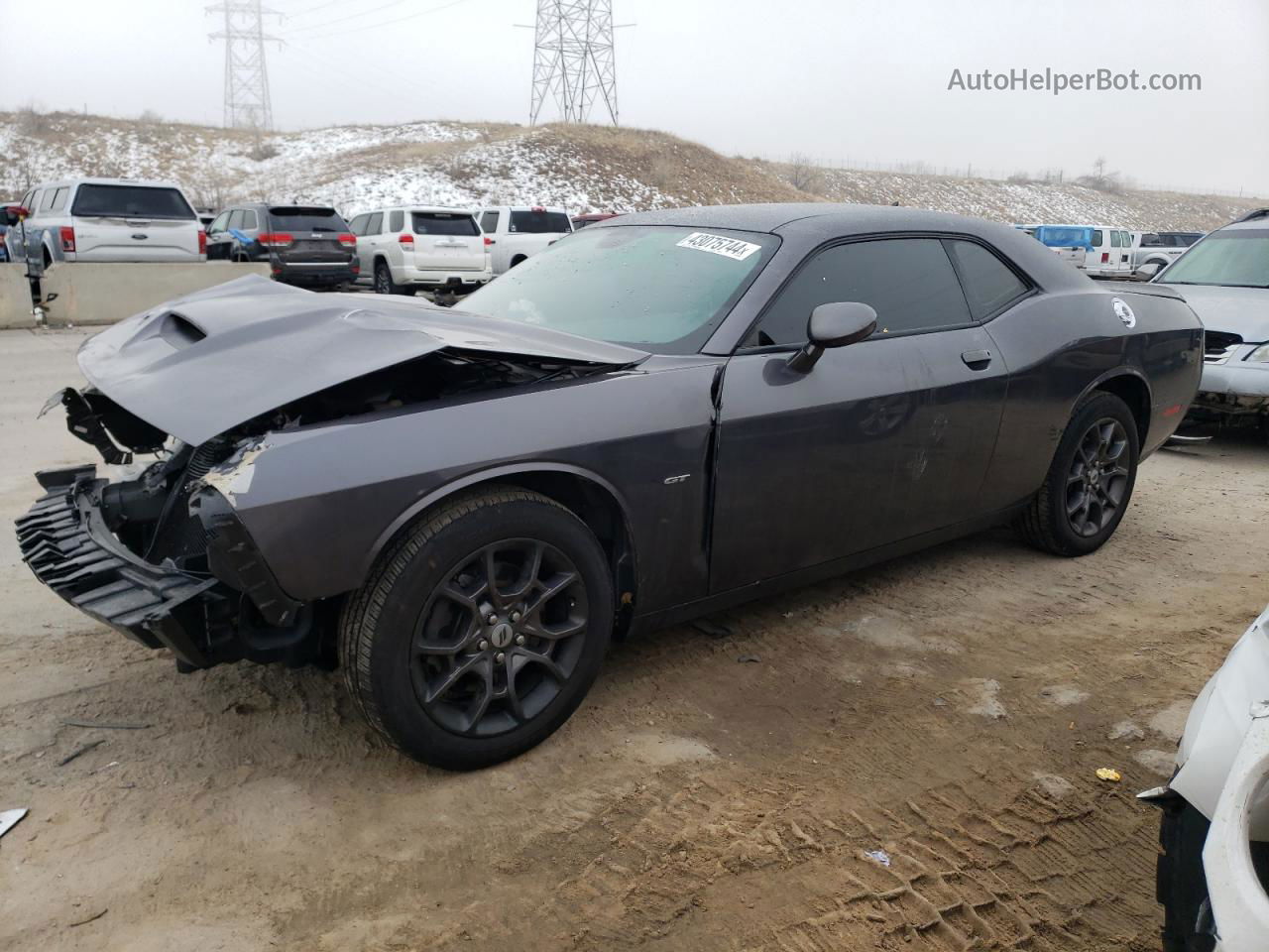 2018 Dodge Challenger Gt Gray vin: 2C3CDZGG5JH256838