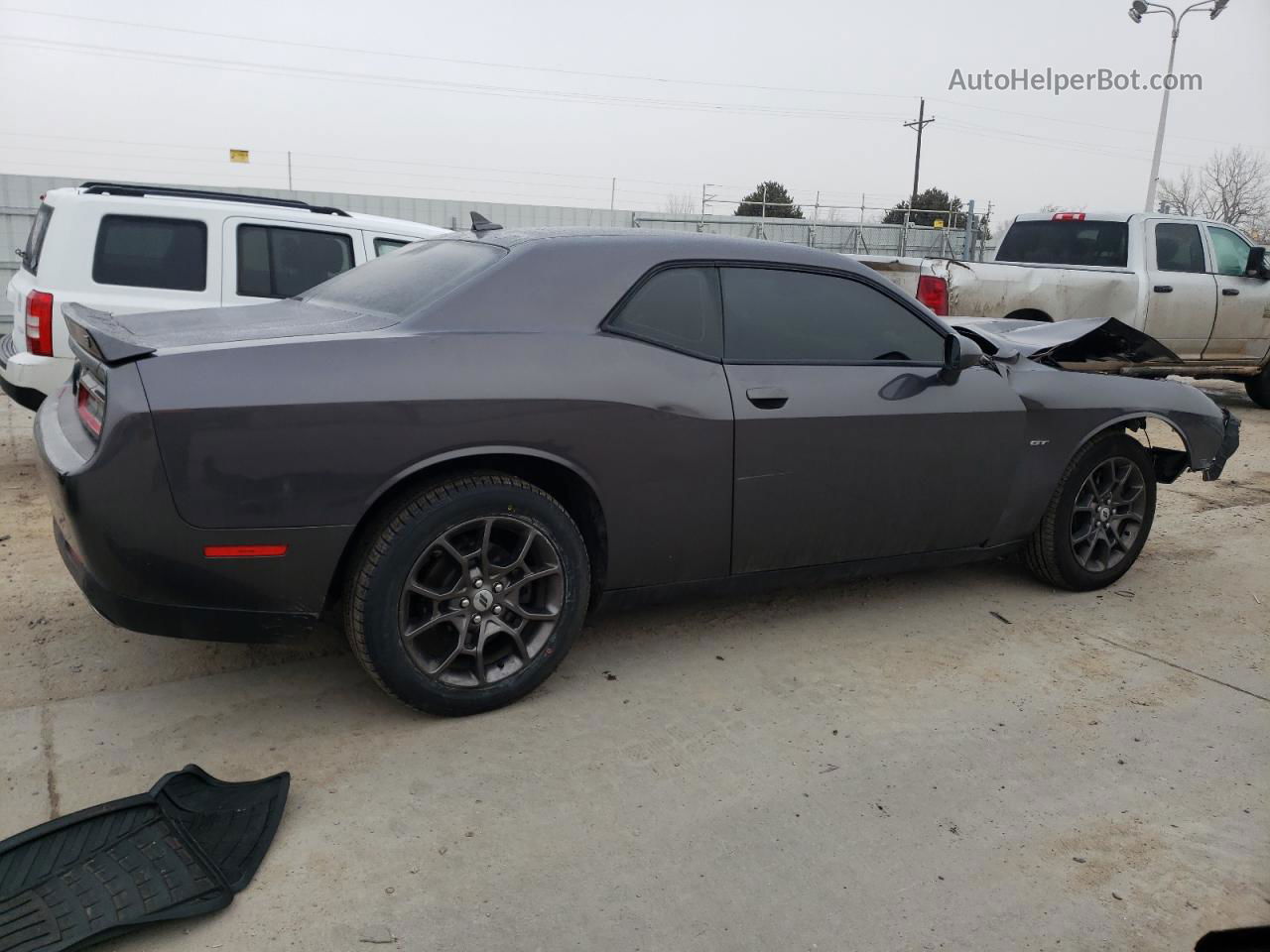 2018 Dodge Challenger Gt Gray vin: 2C3CDZGG5JH256838