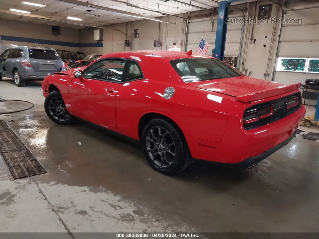 2018 Dodge Challenger Gt Awd Red vin: 2C3CDZGG6JH146753