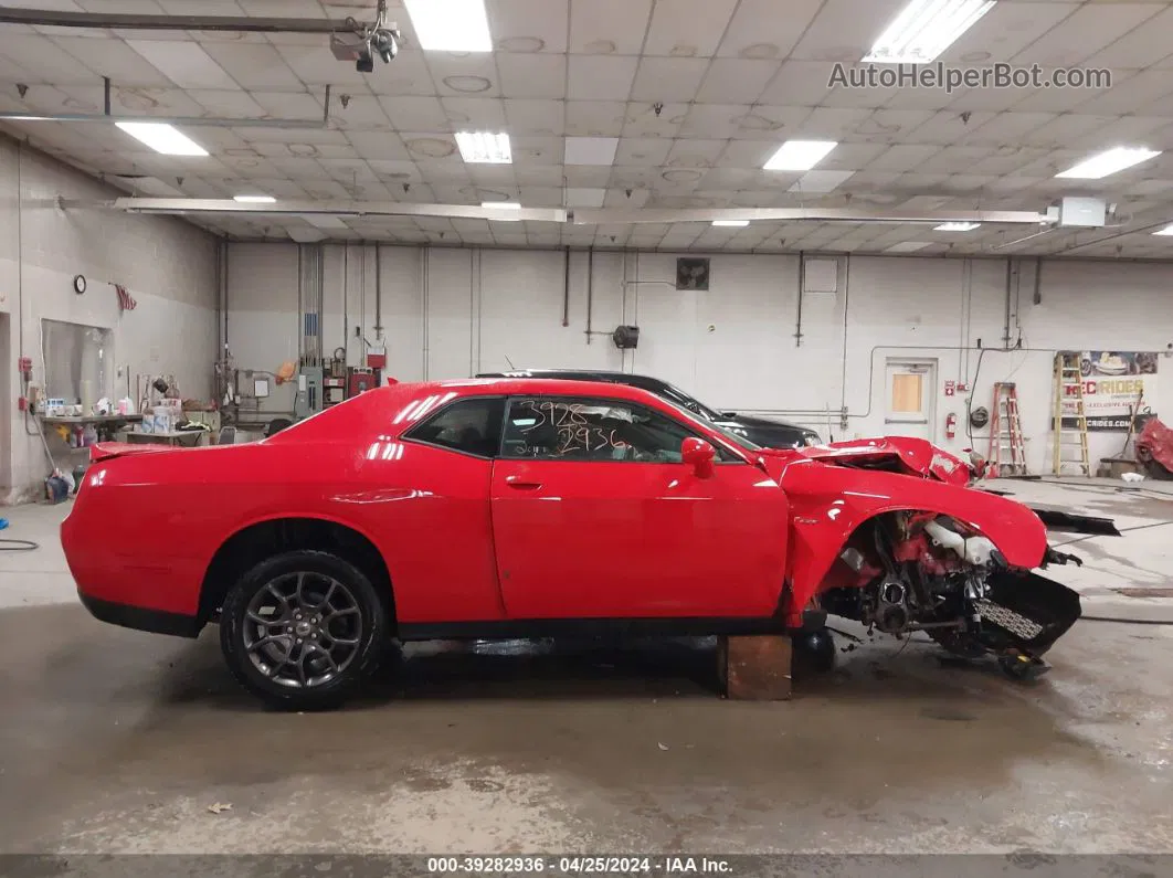 2018 Dodge Challenger Gt Awd Red vin: 2C3CDZGG6JH146753