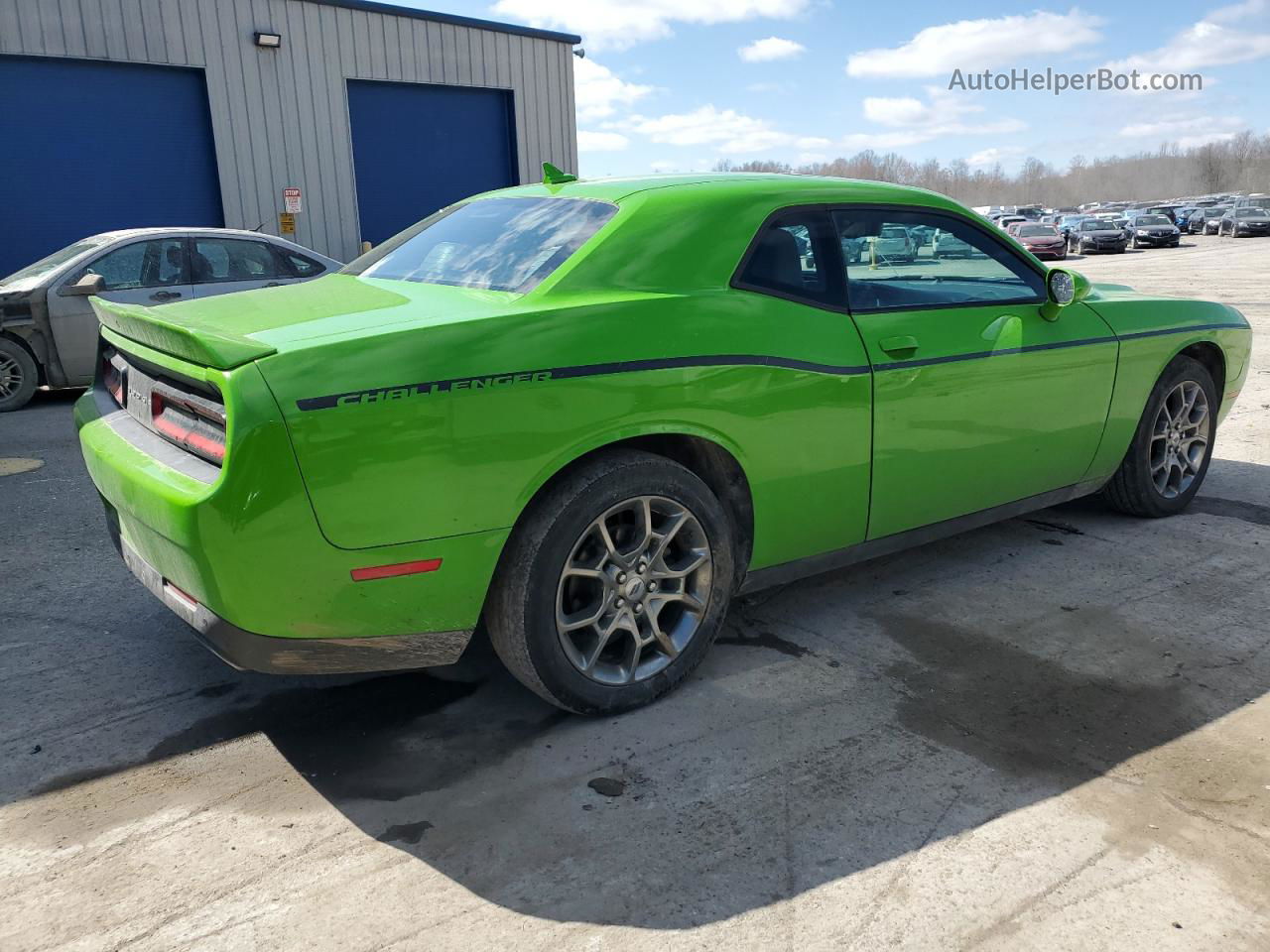 2017 Dodge Challenger Gt Зеленый vin: 2C3CDZGG7HH580903