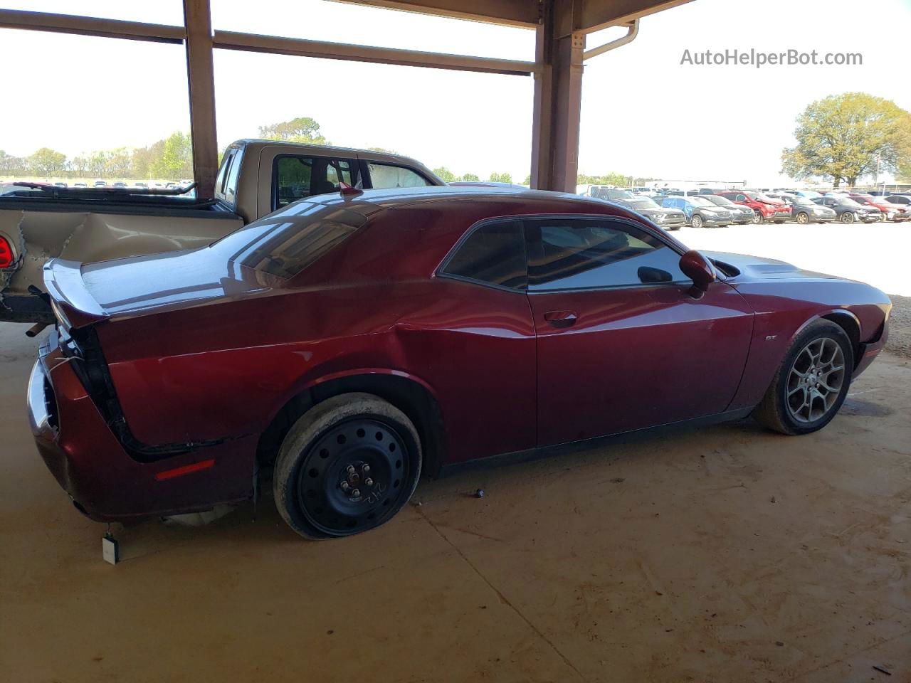 2017 Dodge Challenger Gt Maroon vin: 2C3CDZGG7HH650559