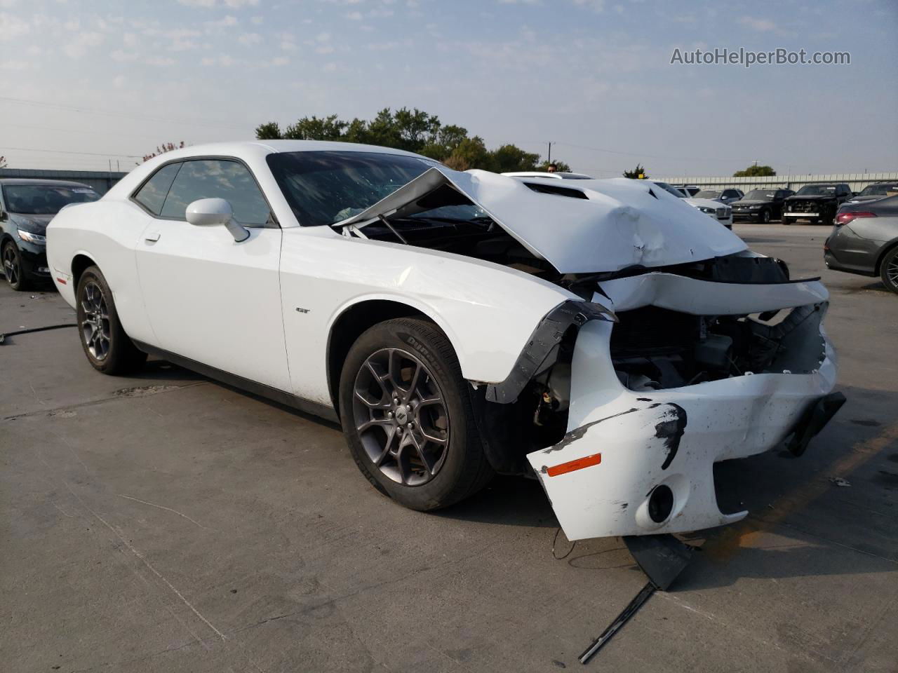 2018 Dodge Challenger Gt White vin: 2C3CDZGG7JH257540