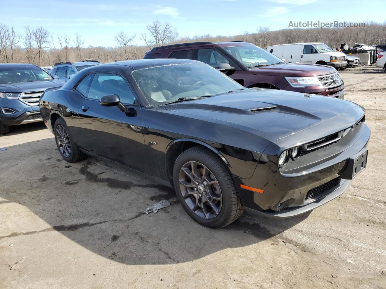 2018 Dodge Challenger Gt Black vin: 2C3CDZGG7JH322841