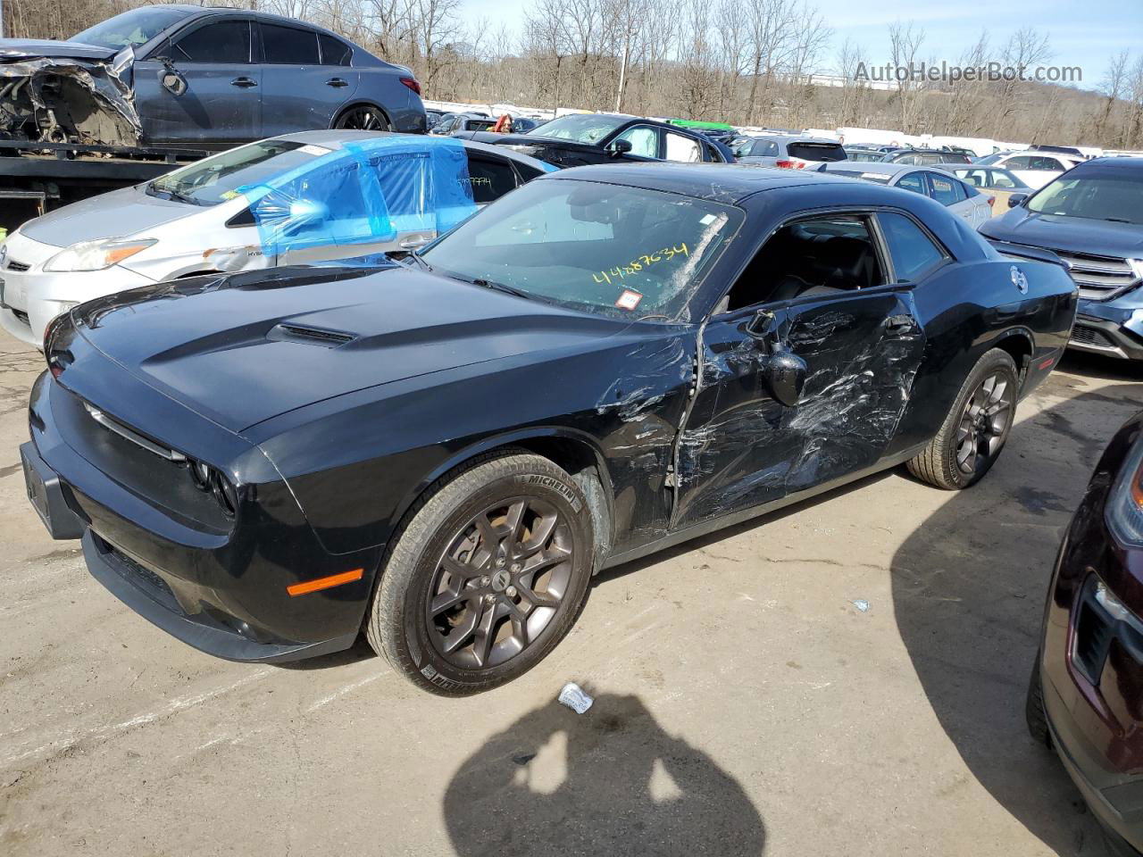 2018 Dodge Challenger Gt Black vin: 2C3CDZGG7JH322841