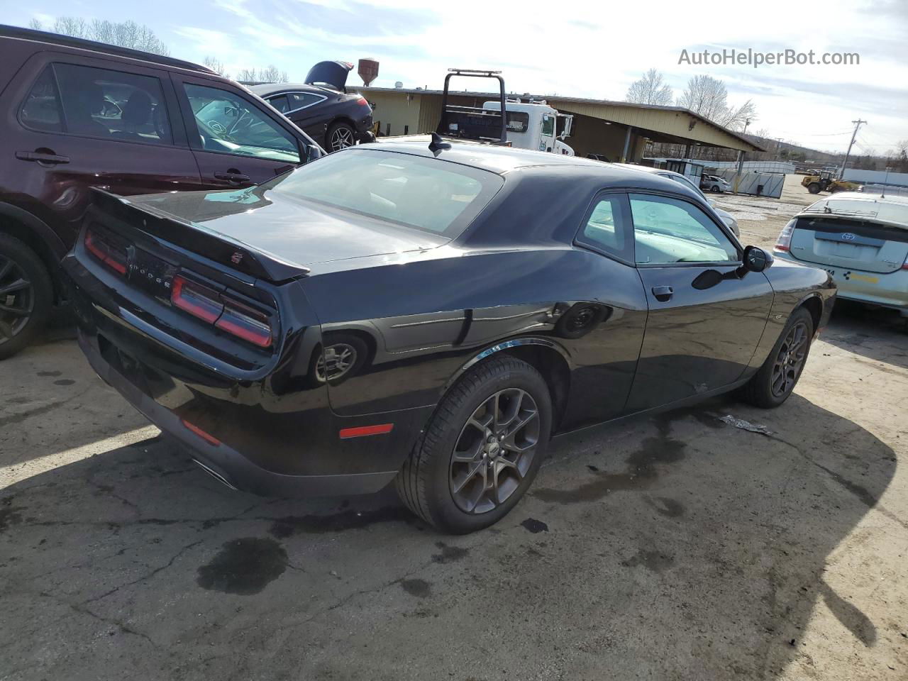 2018 Dodge Challenger Gt Черный vin: 2C3CDZGG7JH322841