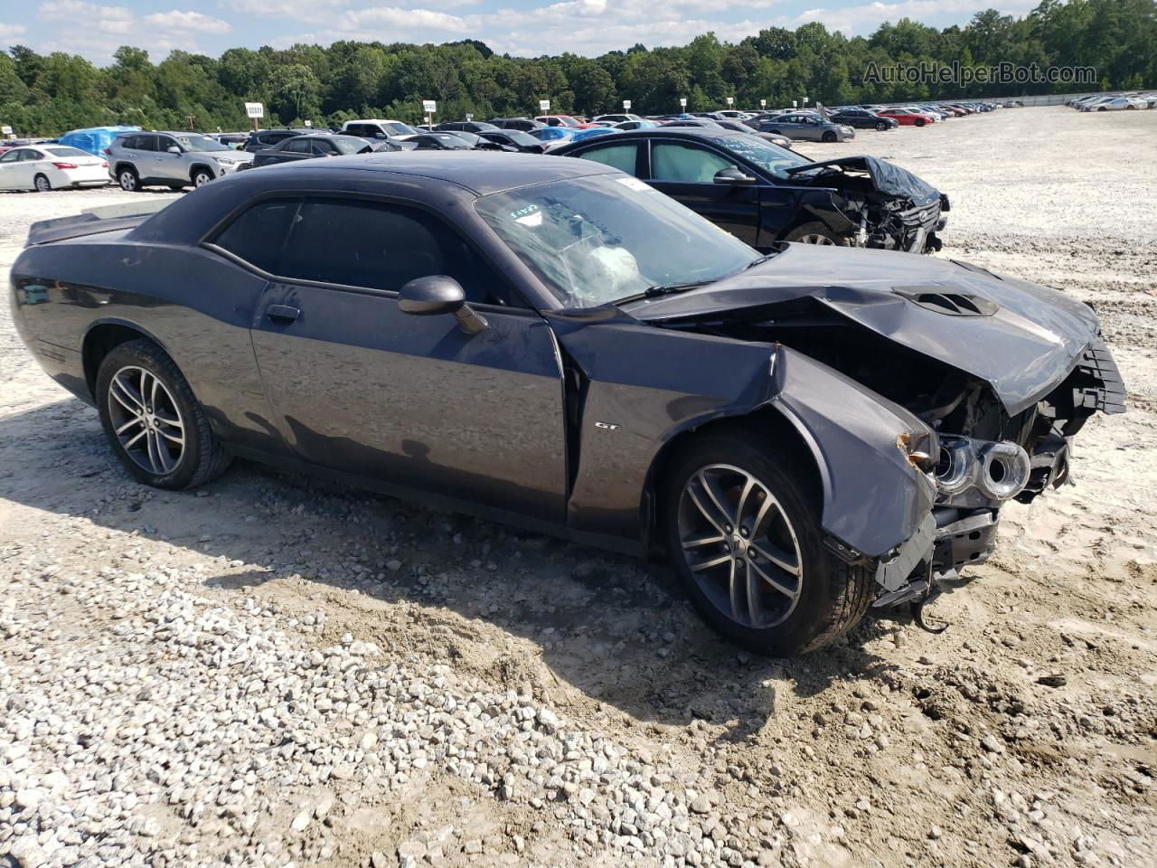 2018 Dodge Challenger Gt Gray vin: 2C3CDZGG8JH184548