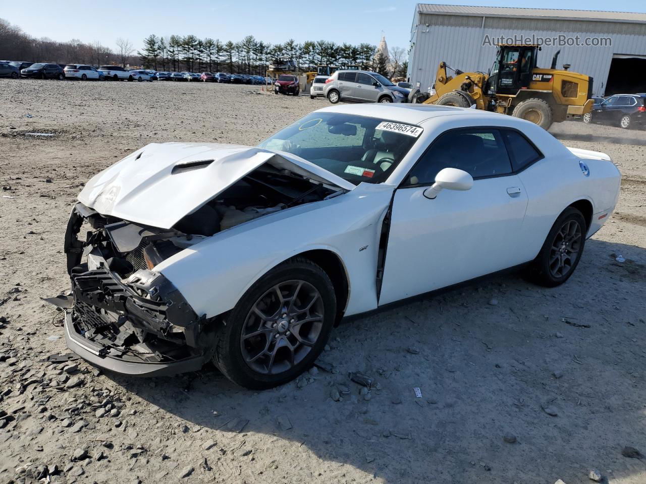 2018 Dodge Challenger Gt White vin: 2C3CDZGG8JH322895