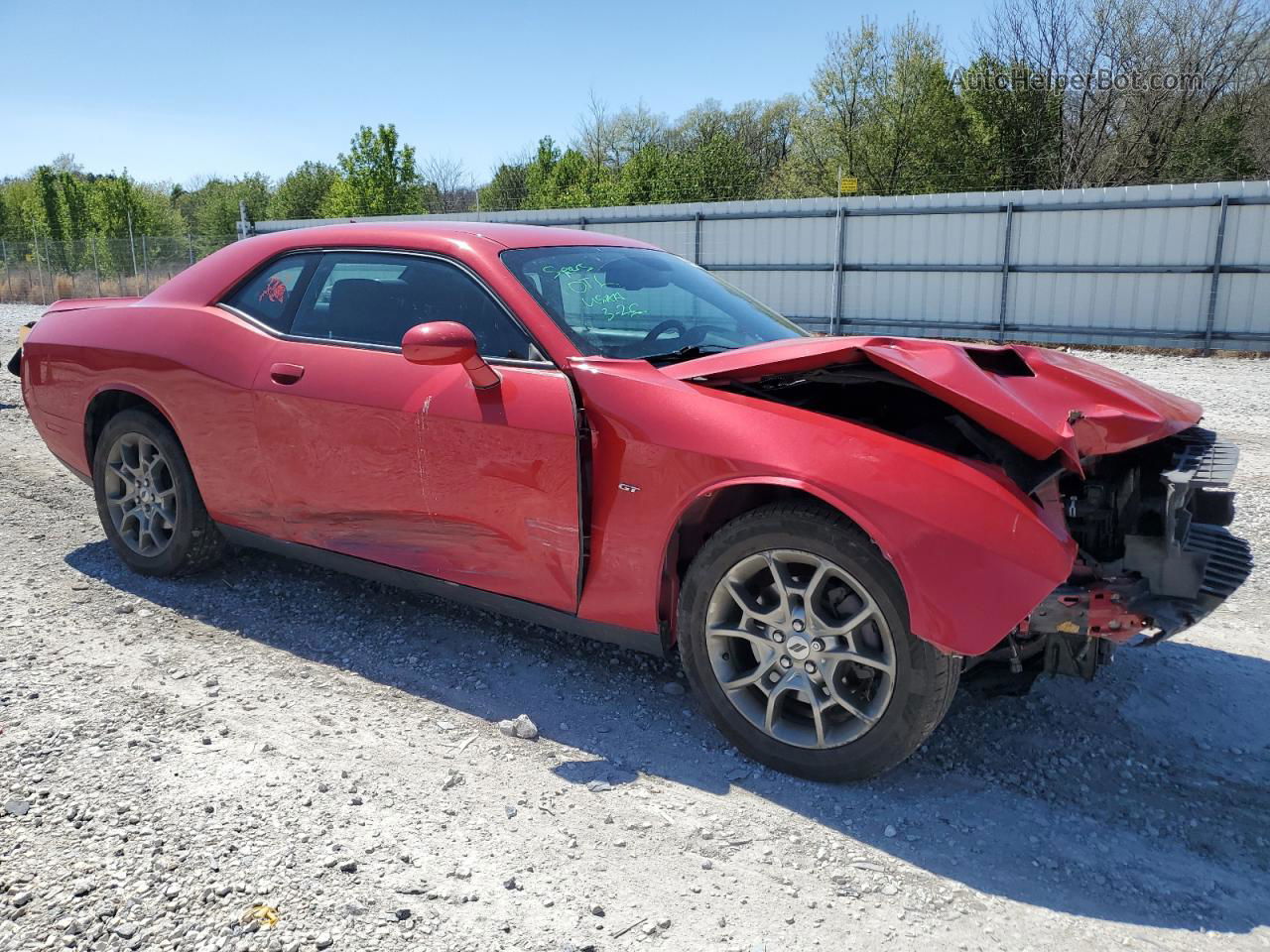 2017 Dodge Challenger Gt Red vin: 2C3CDZGG9HH543089