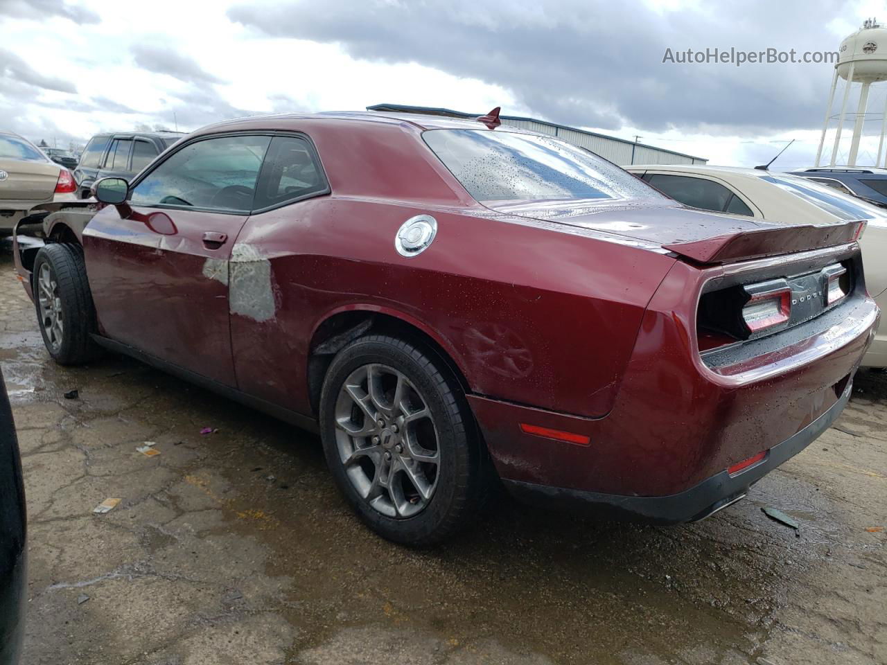 2017 Dodge Challenger Gt Burgundy vin: 2C3CDZGG9HH634072