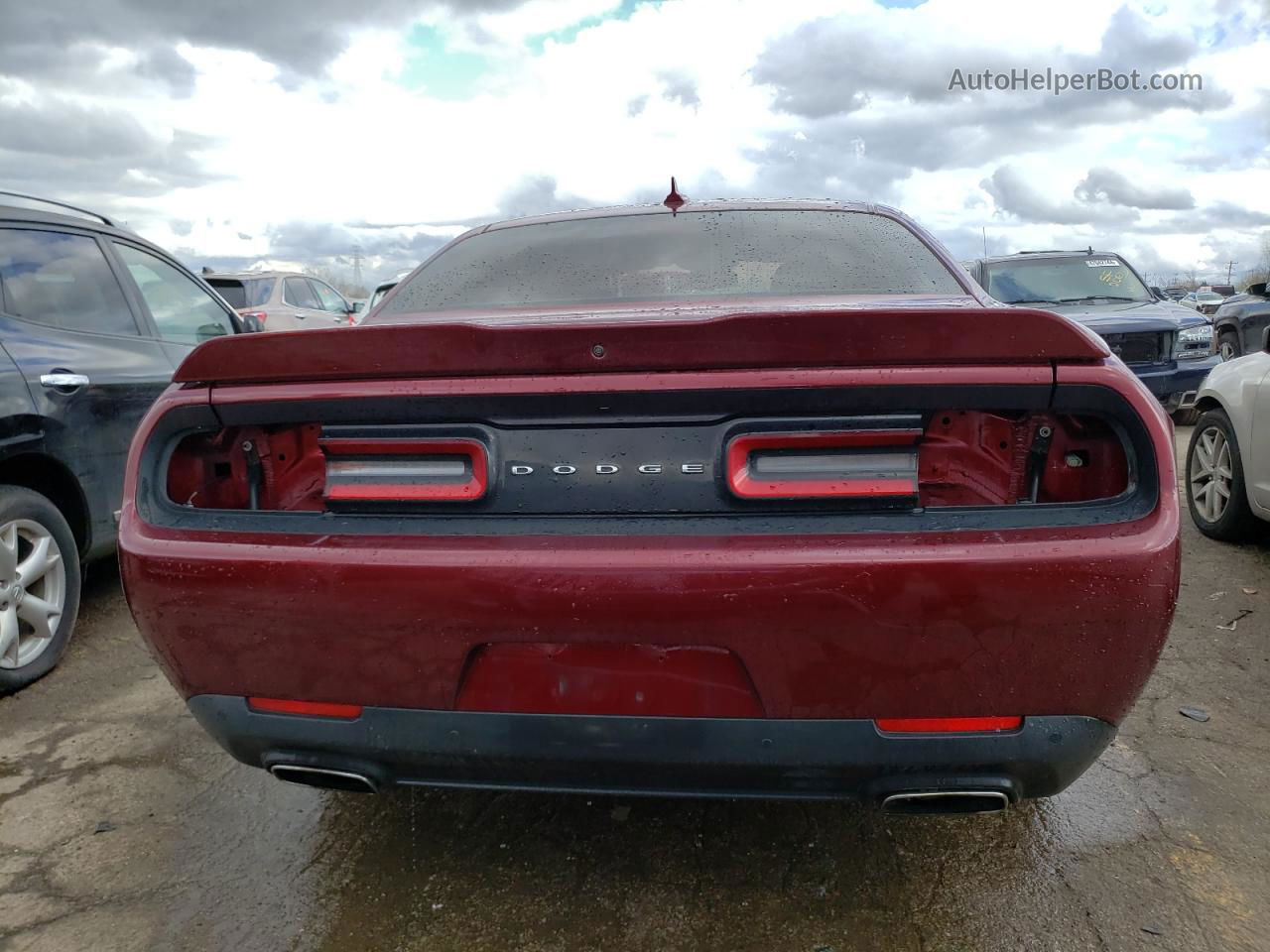 2017 Dodge Challenger Gt Burgundy vin: 2C3CDZGG9HH634072