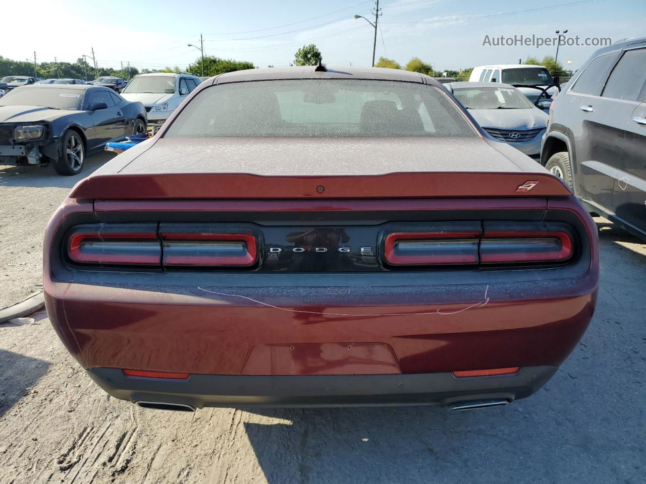 2018 Dodge Challenger Gt Burgundy vin: 2C3CDZGG9JH184347