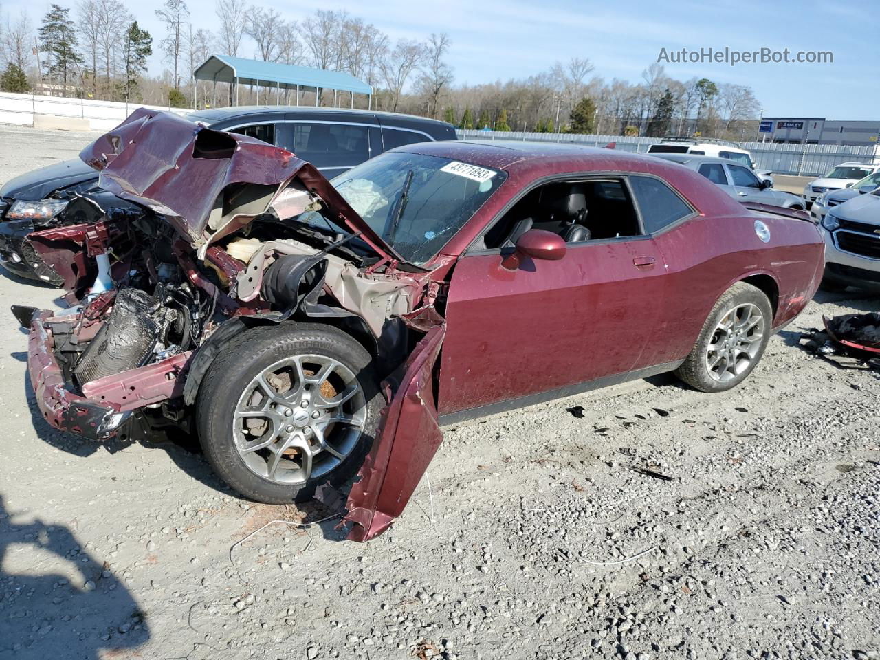 2017 Dodge Challenger Gt Burgundy vin: 2C3CDZGGXHH606085