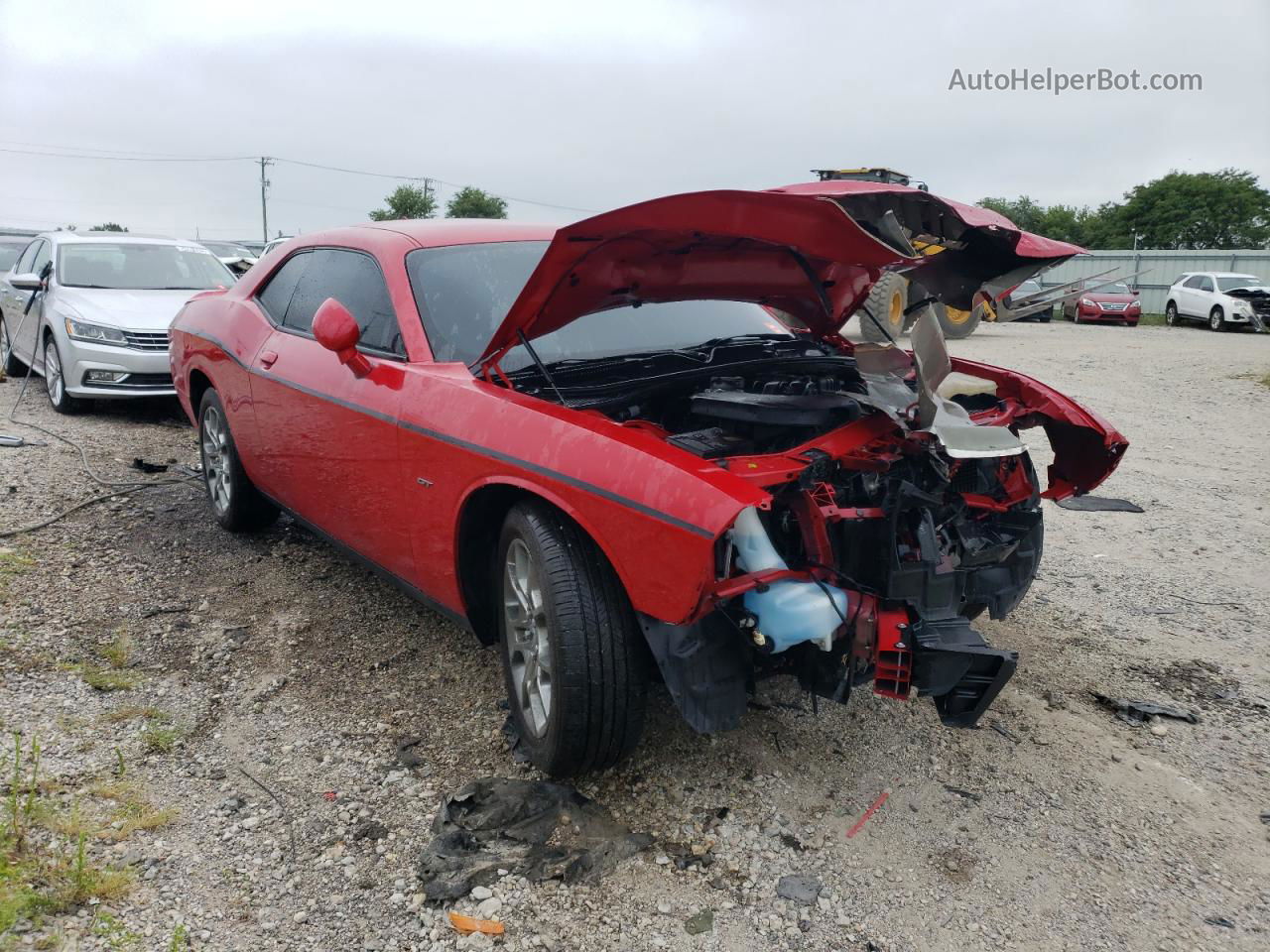 2017 Dodge Challenger Gt Красный vin: 2C3CDZGGXHH632752