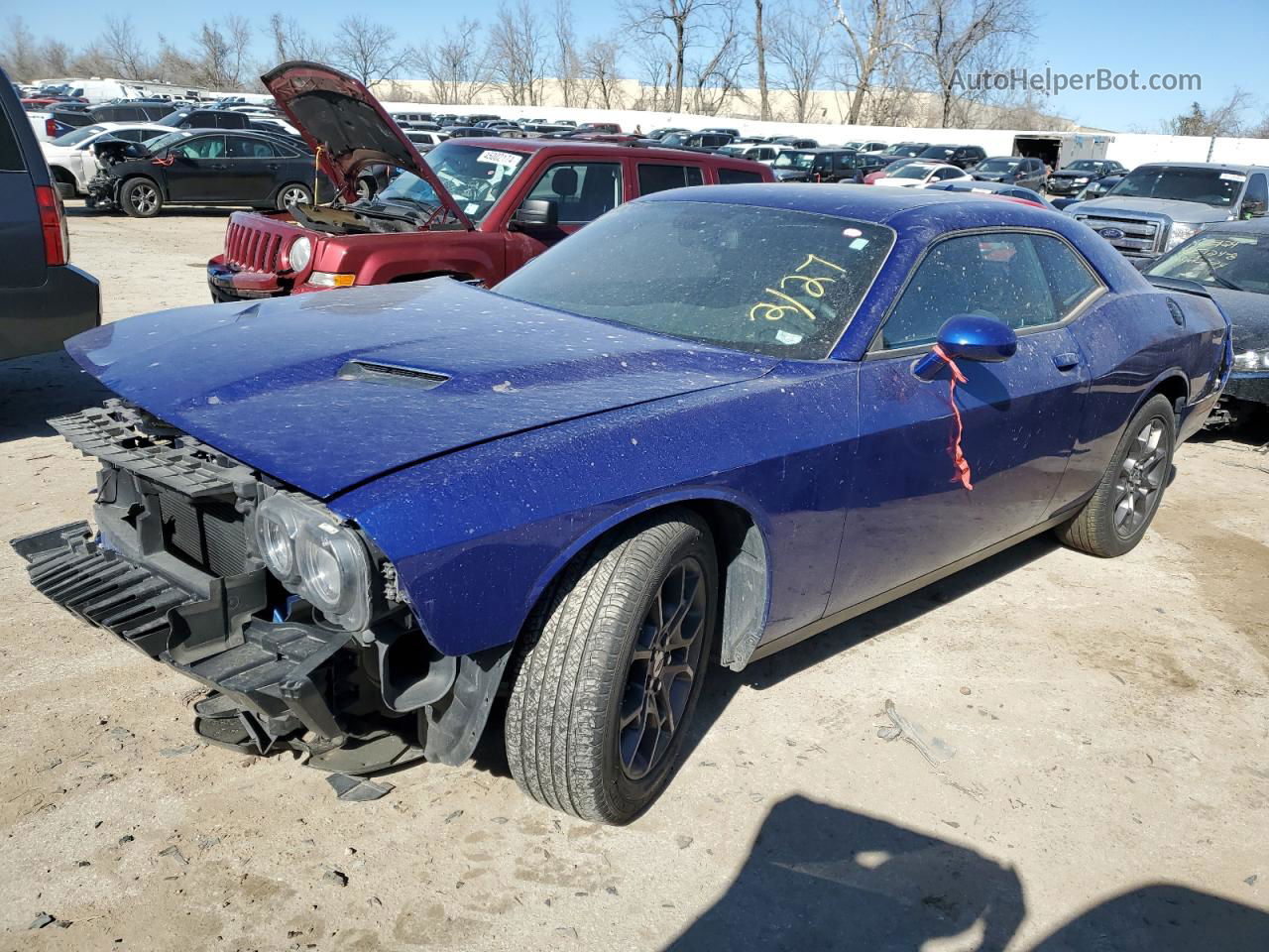 2018 Dodge Challenger Gt Blue vin: 2C3CDZGGXJH328522